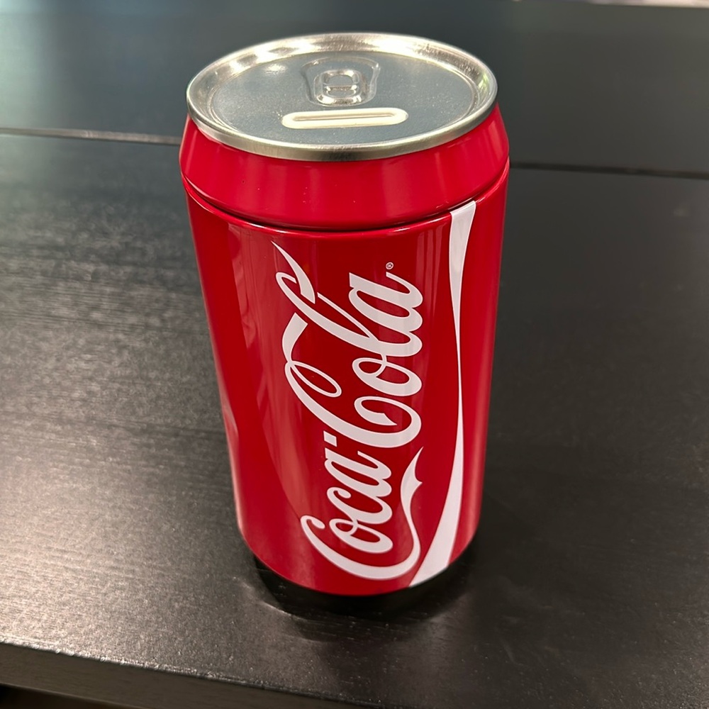 Coca Cola Giant Can Coin Piggy Bank